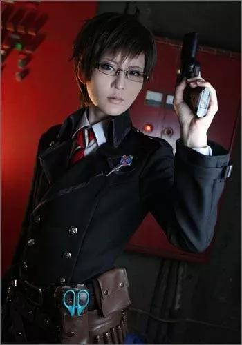 "Blue Exorcist" Yukio Okumura style cosplay wig