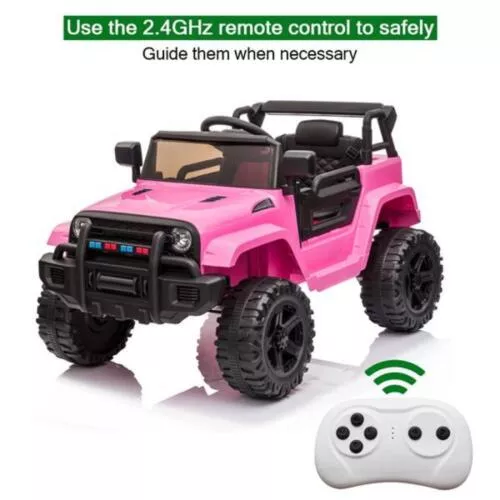 Electric Ride-On Toy Truck for Kids with Dual Drive, MP3, USB, and Remote Control - 12V