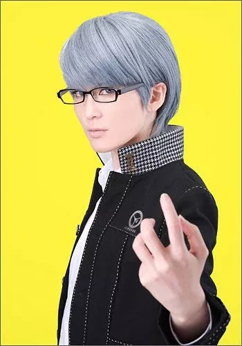 "Persona 4" Protagonist (Yu Narukami) style cosplay wig