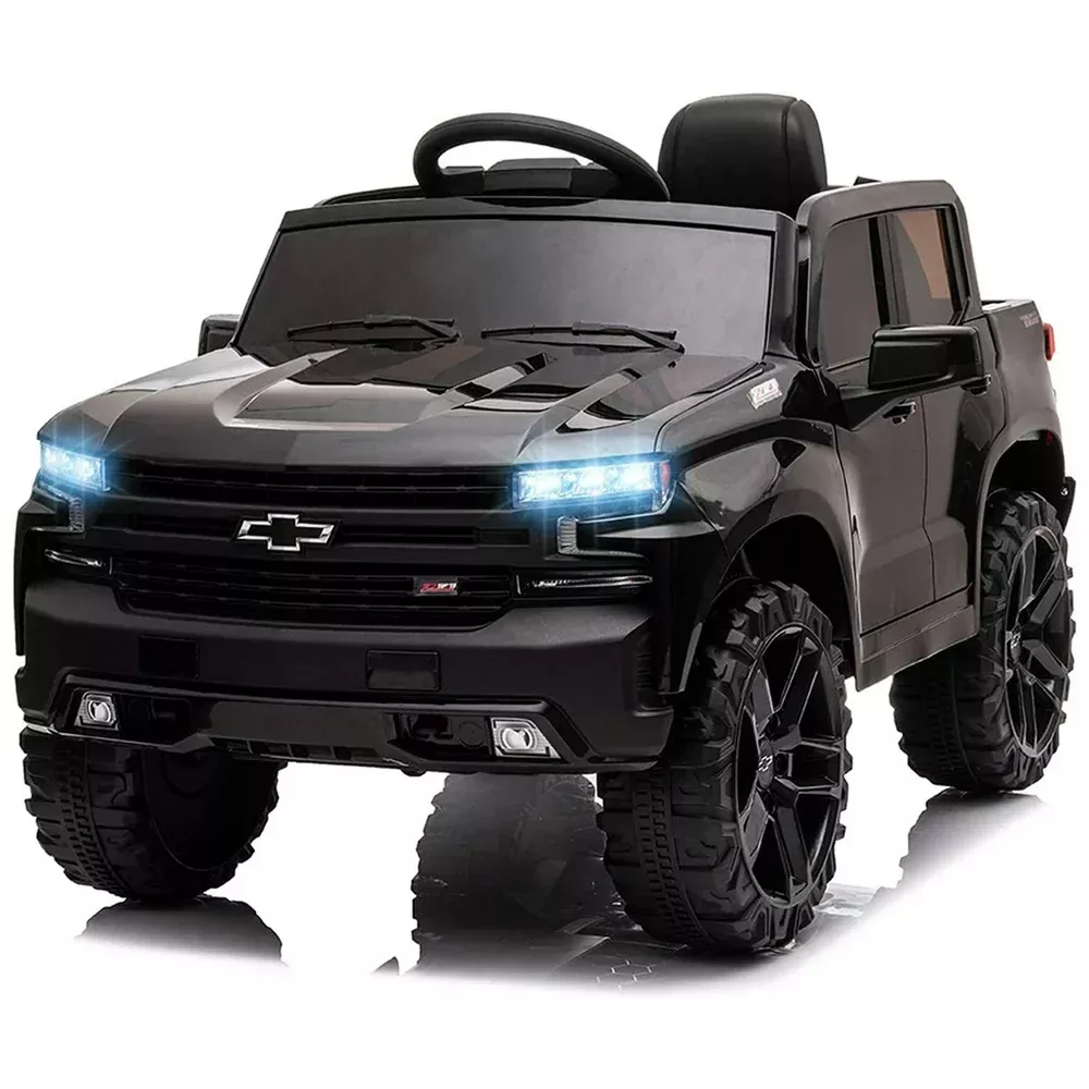 Rev Up Your Child's Playtime with the Funtok Licensed Chevrolet Silverado Ride-On Car, Complete with Remote Control