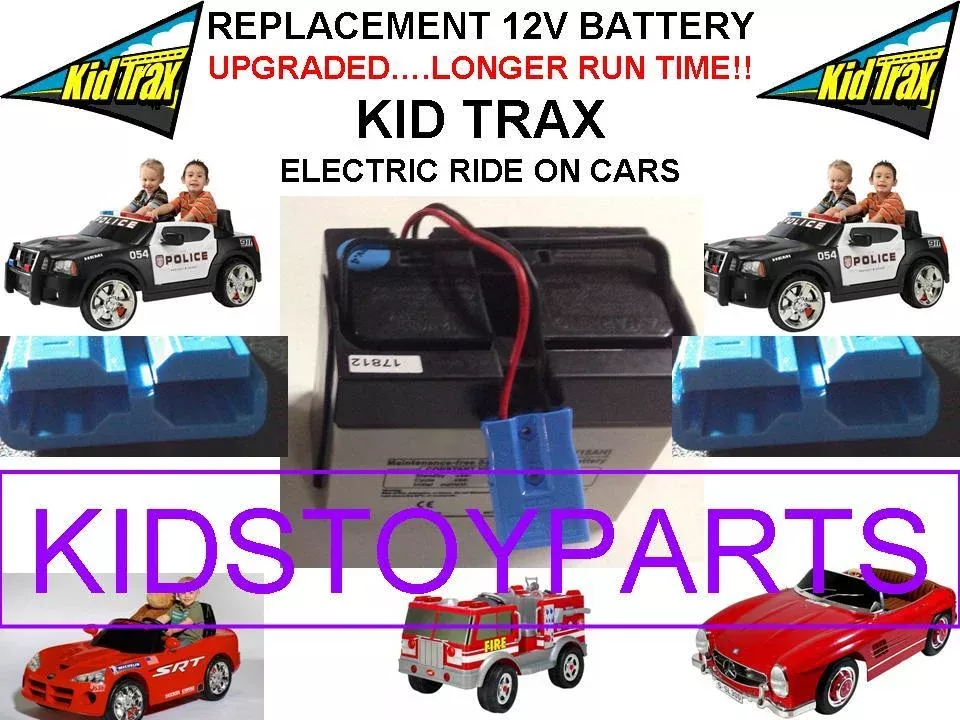 Upgraded 12V Rechargeable Kid Trax Battery with Blue Plug – Long-Lasting Power